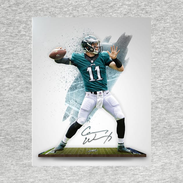 Wentz Philadelphia Sports Art by JRoseGraphics